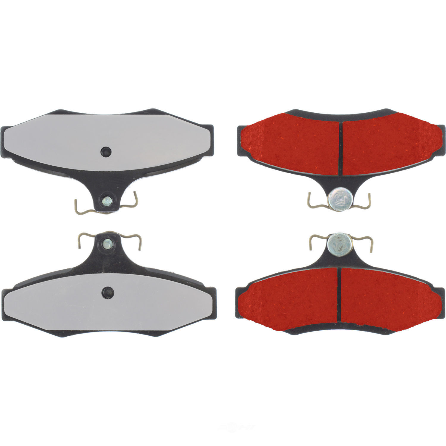 Centric Parts 500.07240 Centric PQ PRO Disc Brake Pad Sets, multi-layer mechanically-attached shims