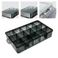 thumbnail image 4 of Soporte de caja de herramientas de plástico Hardware Joyería Pendiente de joyería Lentejuelas Arte de uñas Accesorios de hardware Almacenamiento 15 rejillas shamjiam Contenedor de almacenamiento, 4 of 8