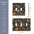 thumbnail image 3 of Dailycode Light Switch Plate Covers 3 Gang Wall Plate Plastics Outlet Covers for Kitchen Home Office Decor Mushroom Weed Leaves Herb, 3 of 8