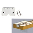 thumbnail image 4 of Cigar Box Guitar 4 String Tailpiece with Mounting Screws for Electric Guitar GK200 (Silver), 4 of 7