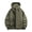 Army Green, variant on Sentmoon Windbreaker Jackets for Men Solid Color Long Sleeve Drawstring Hooded Neck Winter Coats for Men Plus Size Zipper Travel Clothes Men with Pockets Fall Streetwear for Walking and Daily
