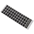 thumbnail image 2 of 3X White Letters French Azerty Keyboard Sticker Cover Black for Laptop PC, 2 of 5