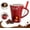 Red, variant on Tozuoyouz Sweet Chocolate Fondue Mugs Contain Fondue Cup & Forks, Chocolate Melting Cup, Mini Chocolate Fondue Set Without Tealights, Fondue Cups With Forks For Date Night Birthday Wedding Gifts