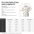 thumbnail image 6 of Uemuo Rubber Duck Showe Pattern Cotton Linen Short Sleeve Shirts,Casual Lightweight Button Down Shirts,Vacation Beach Summer Tops-XX-Large, 6 of 7