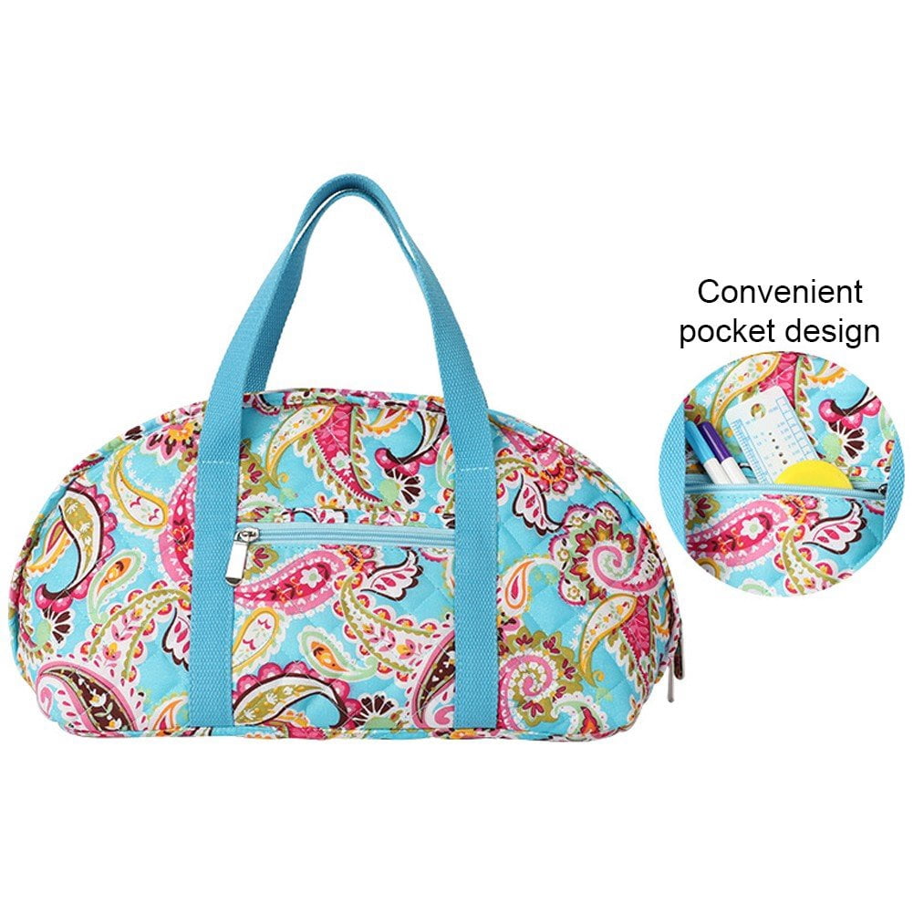 Portable Crochet Bag with Handle Crochet Tote Bag Travel Yarn Organiser Knitting Tools Accessories for Crafting Sewing