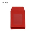 thumbnail image 3 of Uxcell 3'' Clear Single Sided Mailing Photos Full Face Window Envelopes, Red 10 Pack, 3 of 5