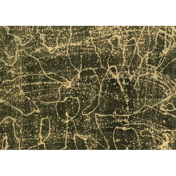 Ahgly Company Indoor Rectangle Abstract Brown Modern Area Rugs, 8' x 10'