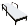 thumbnail image 3 of vidaXL Patio Lounge Chair with Cushion and Adjustable Backrest Poly Rattan, 3 of 6