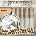thumbnail image 6 of Zeceouar Curtain Rod Hook-non Perforated Curtain Rod Rack- Household Wall Adhesive Bracket Clip-door Curtain Telescopic Rod Hook, 6 of 6