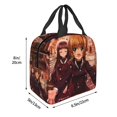 thumbnail image 5 of Cute Cartoon Anime Lunch Bag With Zipper Waterproof And Reusable Cooler Tote Lunch Box For School/Office/Picnic/Work, 5 of 5