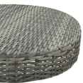 thumbnail image 5 of vidaXL 3 Piece Patio Bar Set with Cushions Poly Rattan Gray, 5 of 11