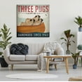 thumbnail image 2 of Stupell Industries Three Pugs Canoe Vintage Company Sign Graphic Art Gallery Wrapped Canvas Print Wall Art, Design by Ryan Fowler, 2 of 7