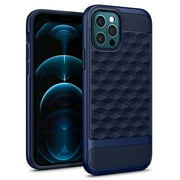 iPhone 12 Pro Case, iPhone 12 Case, Caseology Parallax for Apple iPhone 12 Pro / 12 Patterned Case - Midnight Blue