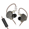 thumbnail image 1 of KZ ZSN PRO Auriculares intrauditivos con conector de 3,5 mm con micrófono Auriculares deportivos HiFi Tecnología híbrida Auriculares de música para teléfonos móviles Gris con micrófono Sweethay EL022597-02B, 1 of 6