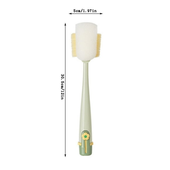 Vwrxbz Cup Brush Long Handle Multifunctional Five-in-One Cleaning Sponge Brush for Insulation Cup Milk Bottle