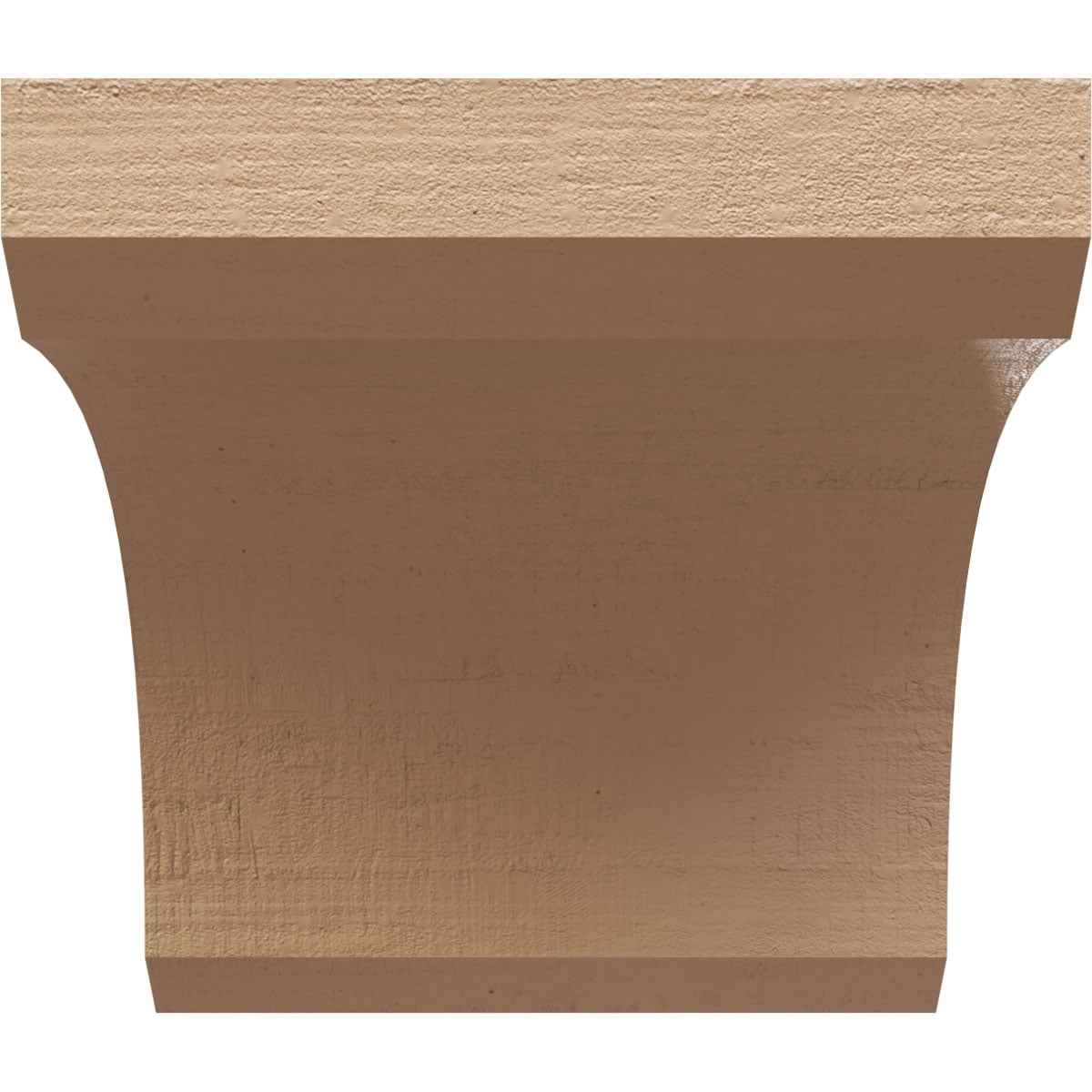 11"W x 11"D x 11"H Wide Legacy Rough Cedar Woodgrain TimberThane Corbel, Primed Tan