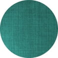 thumbnail image 1 of Ahgly Company Indoor Round Oriental Turquoise Blue Industrial Area Rugs, 6' Round, 1 of 4