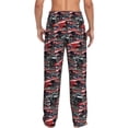 thumbnail image 3 of Goofa Red And Blue Cars Printed Soft Pajama Pants for Men, Wide Leg Comfy Casual Lounge Yoga Pants-X-Large, 3 of 9
