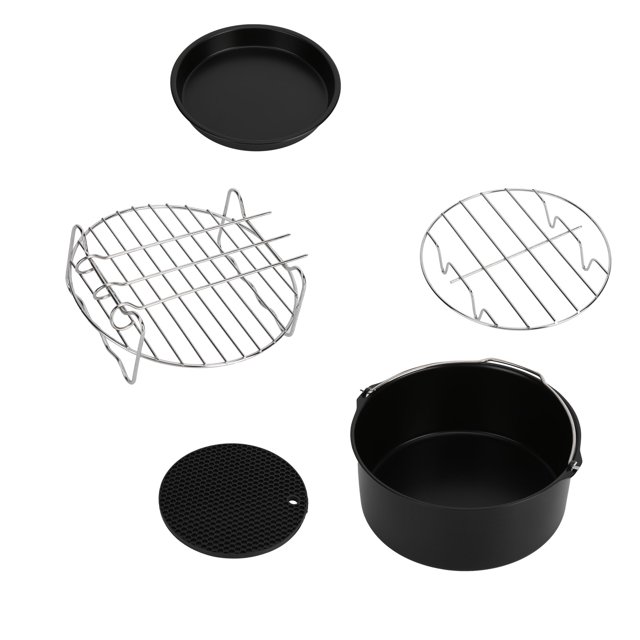 Accessoires de Cuisson pour Friteuse à Air Chaud, Accessoires Professionnels pour Friteuse à Air de Cuisine Familiale pour Friteuse de 7 Pouces pour Friteuse Électrique