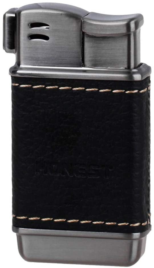Honest Tobacco Pipe Lighter Genuine Leather Soft Flame Refillable