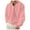 a-Pink33877, variant on VNKIDY Men's Sweatshirt Fall Winter Solid Color Casual Long Sleeve Loose Fit Pullover With Contrast Plaid Collar Detail For Cold Weather Daily Wear Casual Tops