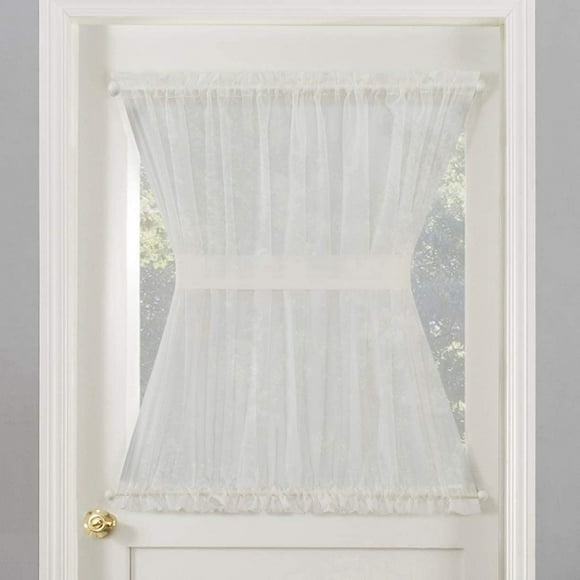 Sun Textile Voile Rod Pocket Door Panel Curtain