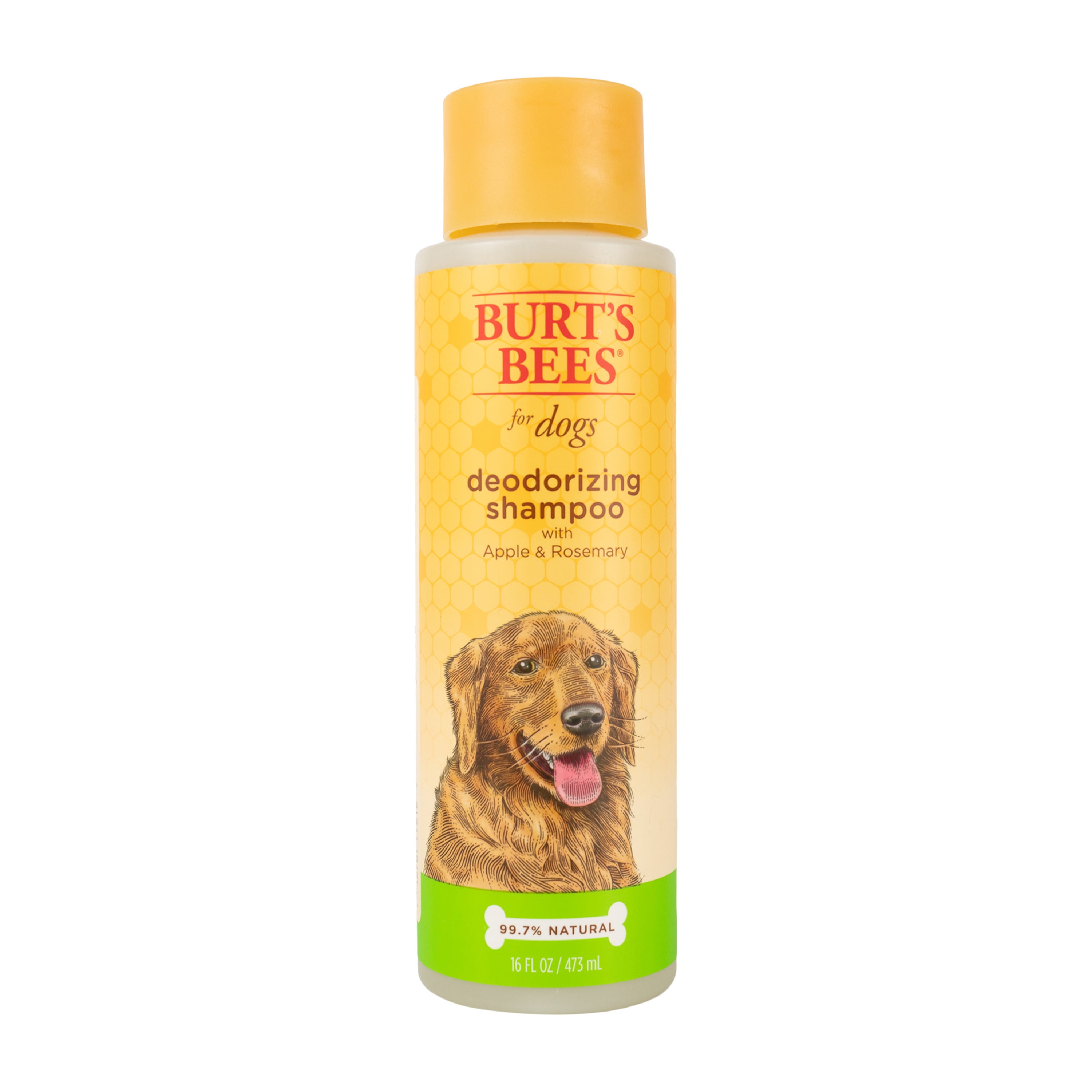 Burt's Bees Deodorizing Dog Shampoo with Apple and Rosemary, 16 oz. - Walmart.com - Walmart.com