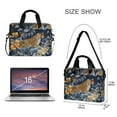 thumbnail image 3 of Laptop Bag Laptop Briefcase 15.7 x 3 x 11.8 Inches Laptop Bag Briefcases Laptop Storage Travel Laptop Bag Work Laptop Bag Blue Flowers and Leopards, 3 of 8