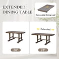 thumbnail image 4 of Harper & Bright Designs Extendable Dining Table for 4-8, Farmhouse Wood Kitchen Table, Minimalist Rectangle Dinette Table for Dining Room and Kitchen, Natural, 4 of 16