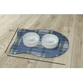 thumbnail image 2 of Simply Daisy Scotish Plaid Fish Shape Pet Feeding Mat for Cats, 2 of 3