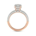 thumbnail image 4 of 1 Carat IGI Certified Princess Shape Lab Grown Diamond Engagement Ring | 14K Rose Gold | Amira Luxe Secret Double Halo Diamond Ring | FG-VS1-VS2 Quality Friendly Diamonds, 4 of 4
