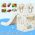 thumbnail image 5 of TLSUNNY Kids Slide Climber with Basketball Hoop, 4-in-1 Stair Slides, with Anti-Slip Steps, for Backyard, Nursey, Playgroud, 5 of 12