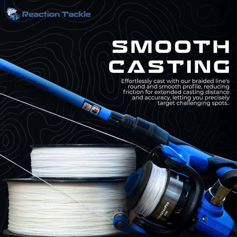 25lb braided fishing line Seaguar Threadlock Blue 600 yards 200 pound be sure to look over PowerPro lines designed for fly fishing backing ice fishing and our PowerPro downrigger cable replacement braid Reaction Tackle Braided Fishing Line