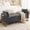 Dark Gray, variant on BaseBeauty 66" Storage Bench for Bedroom, End of Bed Bench with 2 Pillows, Velvet Bench for Bedroom with Gold Legs, Beige