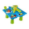 thumbnail image 2 of Mesa de arena para niños, mesa de agua, juguetes de agua, juguetes de playa, mesa de juego sensorial de actividades, mesa de agua para patio trasero, 2 of 8