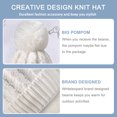 thumbnail image 3 of Whiteleopard Women's Winter Beanie Warm Lining - Thick Slouchy Cable Knit Skull Hat Ski Cap, 3 of 7