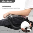 thumbnail image 4 of FKELYI Retro Floral Black Raven Print Office Chair Covers Set Elastic Fabric Anti-Dust Computer Chair Slipcovers with Arm Rest Covers for Swivel Chair Armchair Home Decor, 4 of 7