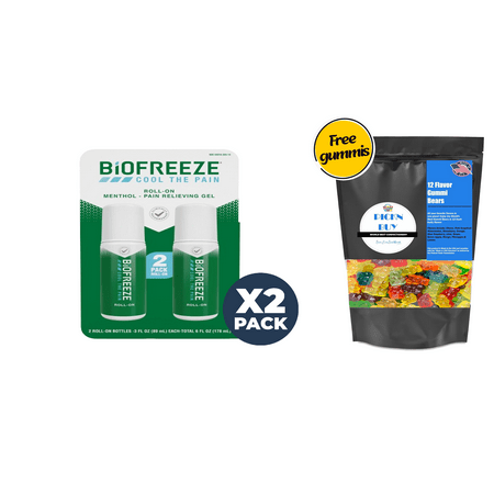 BiOFREEZE Cool the pain Menthol Pain Relief Roll-On, 3 fl. oz.