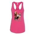 thumbnail image 2 of Wild Bobby, If It's Not a Bassett Hound Its Just a Dog Gift | Womens Dog Lover Jersey Racerback Tank Top, Raspberry, X-Large, 2 of 3