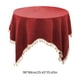 thumbnail image 3 of Mantel Rectangular Impermeable Y Antiaceite Para Mesa De Centro, Decorativo, 91 X 91 Cm, Con Borlas, Impermeable Y Antiaceite, Para Mesas De Centro, Mesas De Comedor Y Eventos Al Aire, UKHBMC, 3 of 9