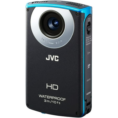 JVC Picsio GC-WP10 Waterproof Pocket Video Camera (Blue) NEWEST