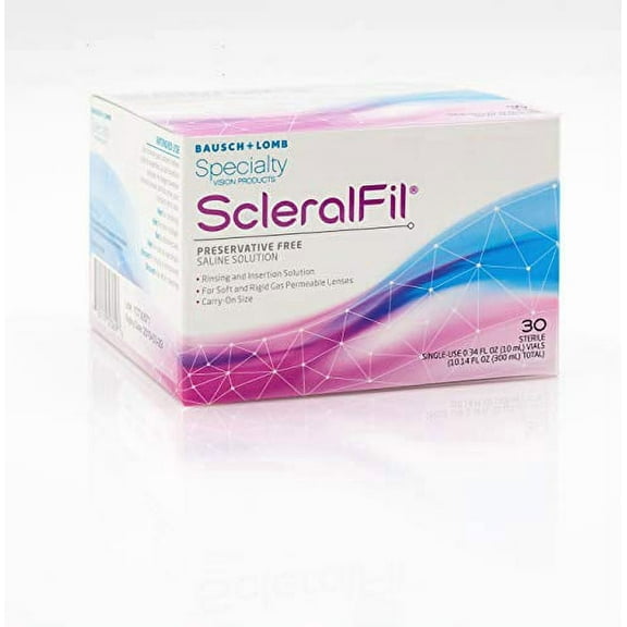 ScleralFil Preservative Free Saline Solution, 0.34 Fl Oz Vials, 30 Count