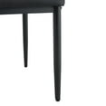 thumbnail image 3 of NYEESS Set of 4 Black Dining Chairs,PU Upholstered Modern Dining Chairs with Black Metal Legs, 3 of 11
