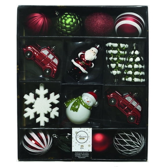 Decoris Assorted Shatterproof Ornament