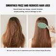 thumbnail image 4 of Light Blue Christmas Santa and Tree Pattern Hair Brush,Girls Detangling Hair Brush,Glide Through Tangles with Ease for Wet & Dry Hair,8.8"X2.8", 4 of 7
