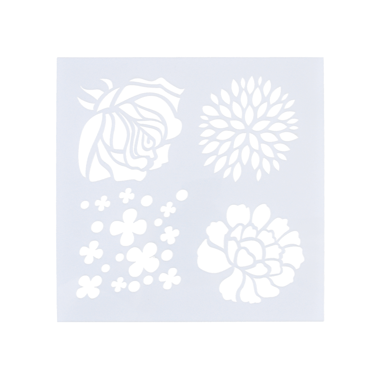 Flower Cake Stencils Sugar Icing Template Reusable Paint Hollow Out Stencils (CK625)