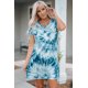 thumbnail image 4 of ABPHQTO Minivestido de mujer camiseta tie-dye azul, 4 of 5