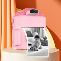 Children's Photo Printing Instant Cameras With Front And Rear Cameras 2.4 Inch Hd Video Recorder Easy To Carry Pink