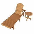 thumbnail image 2 of WestinTrends Dylan 2 Piece Poly Reclining Chaise Lounge, Teak, 2 of 2