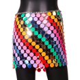 thumbnail image 5 of EDFBUYKRS Female Skirts Sequin Skirt Midi Length Women's Fashion Punk Style Street Style Beaded Holiday Party Skirt, 5 of 9